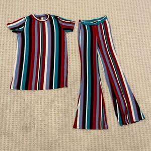 Striped Wide Leg Pants